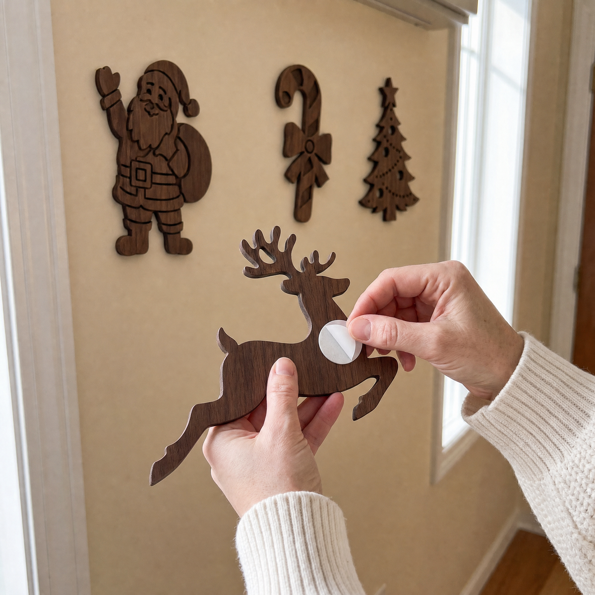 Silent Stag™ Christmas Decor Press On