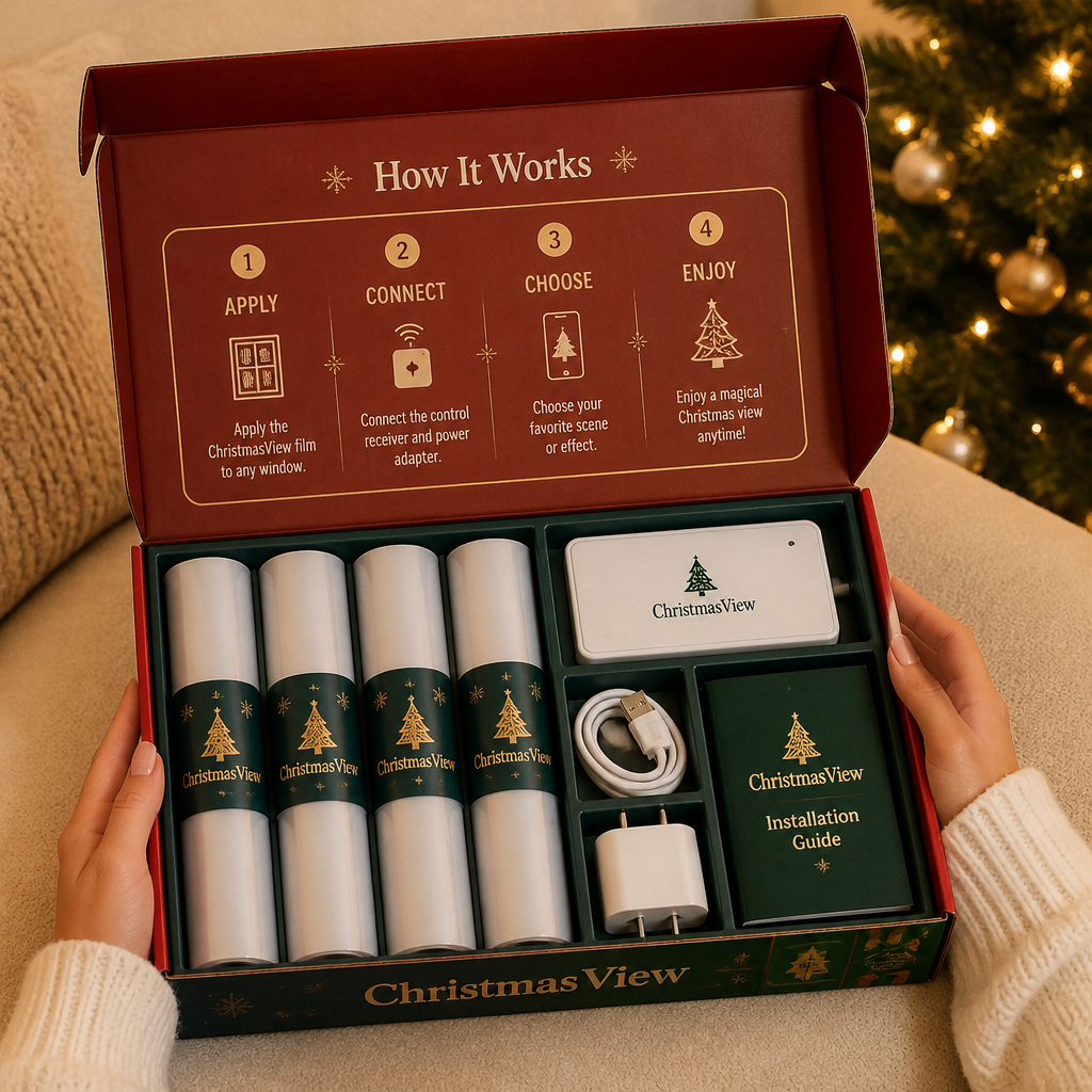 Christmas View™ Magic Window Film