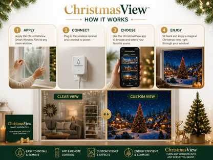 Christmas View™ Magic Window Film