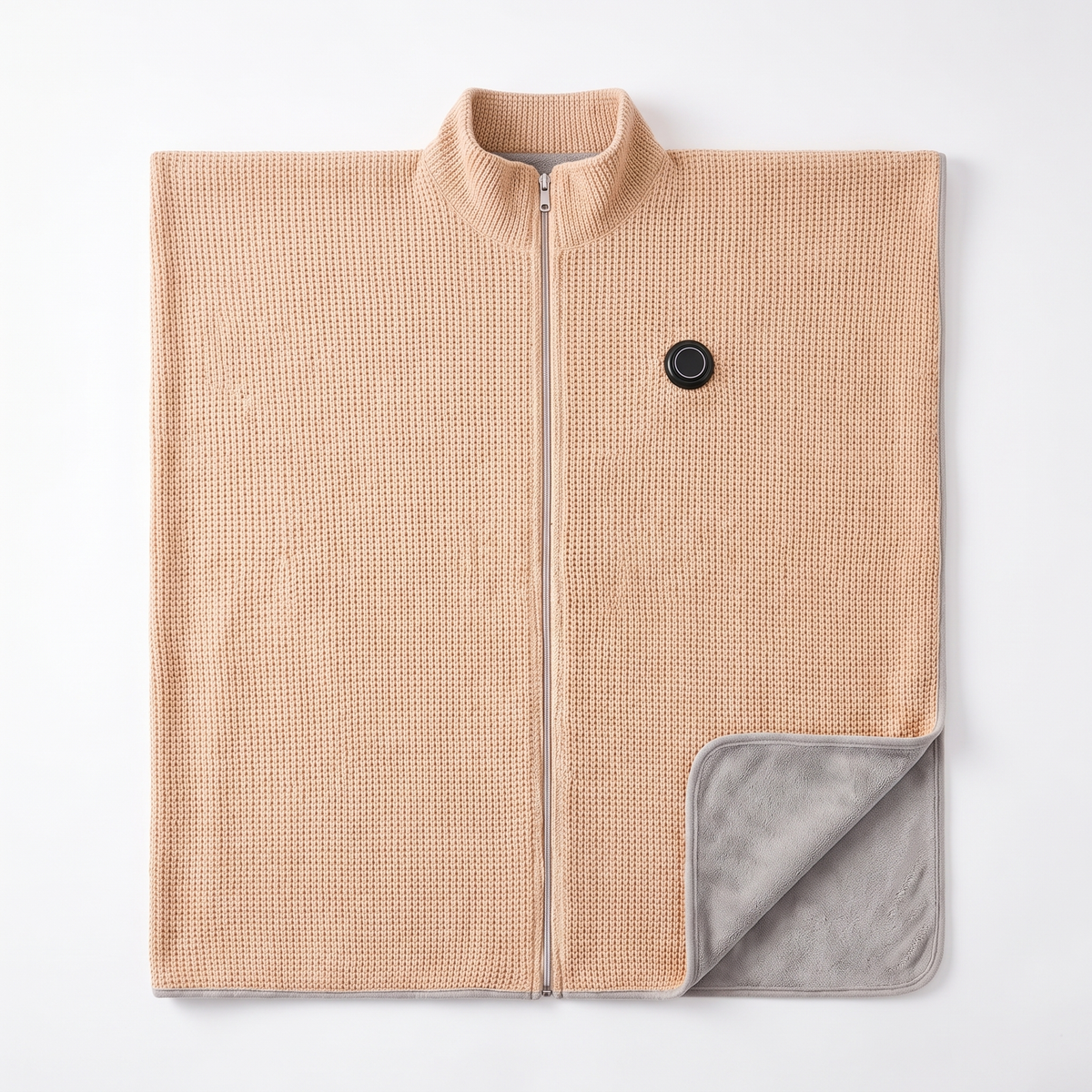 CozyEmber USB heated shawl flat lay, full size
