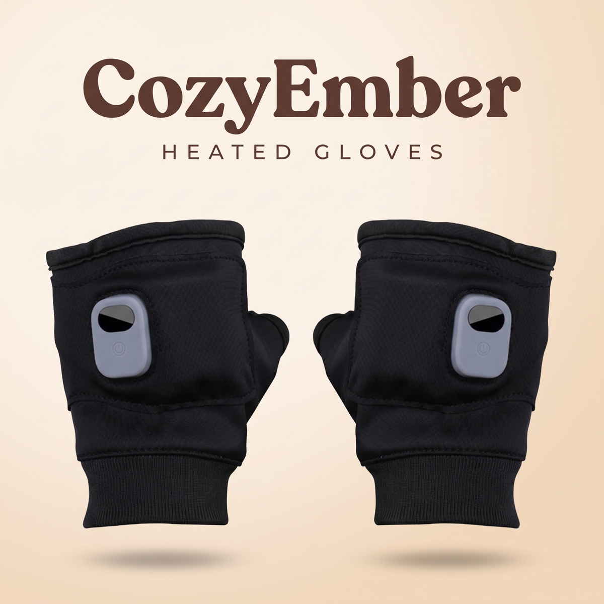CozyEmber heated gloves in black